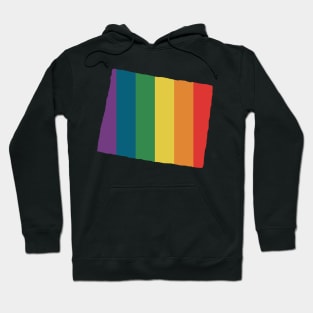 Wyoming State Rainbow Hoodie